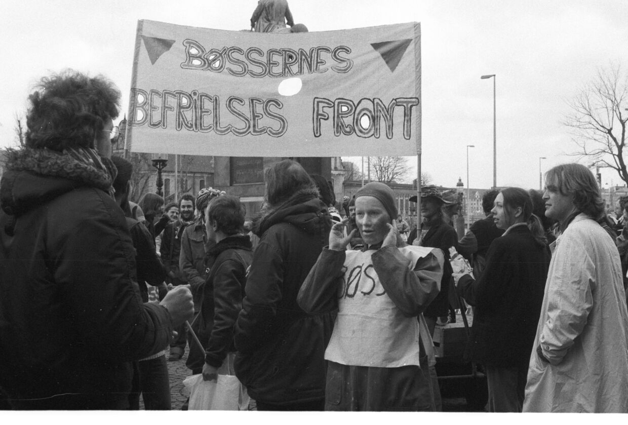 Bøssernes Befrielsesfront-demonstration i 1979. Året efter blev loven, der definerede homoseksuelle som psykisk syge, ophævet. Foto:&nbsp; Børge Lassen