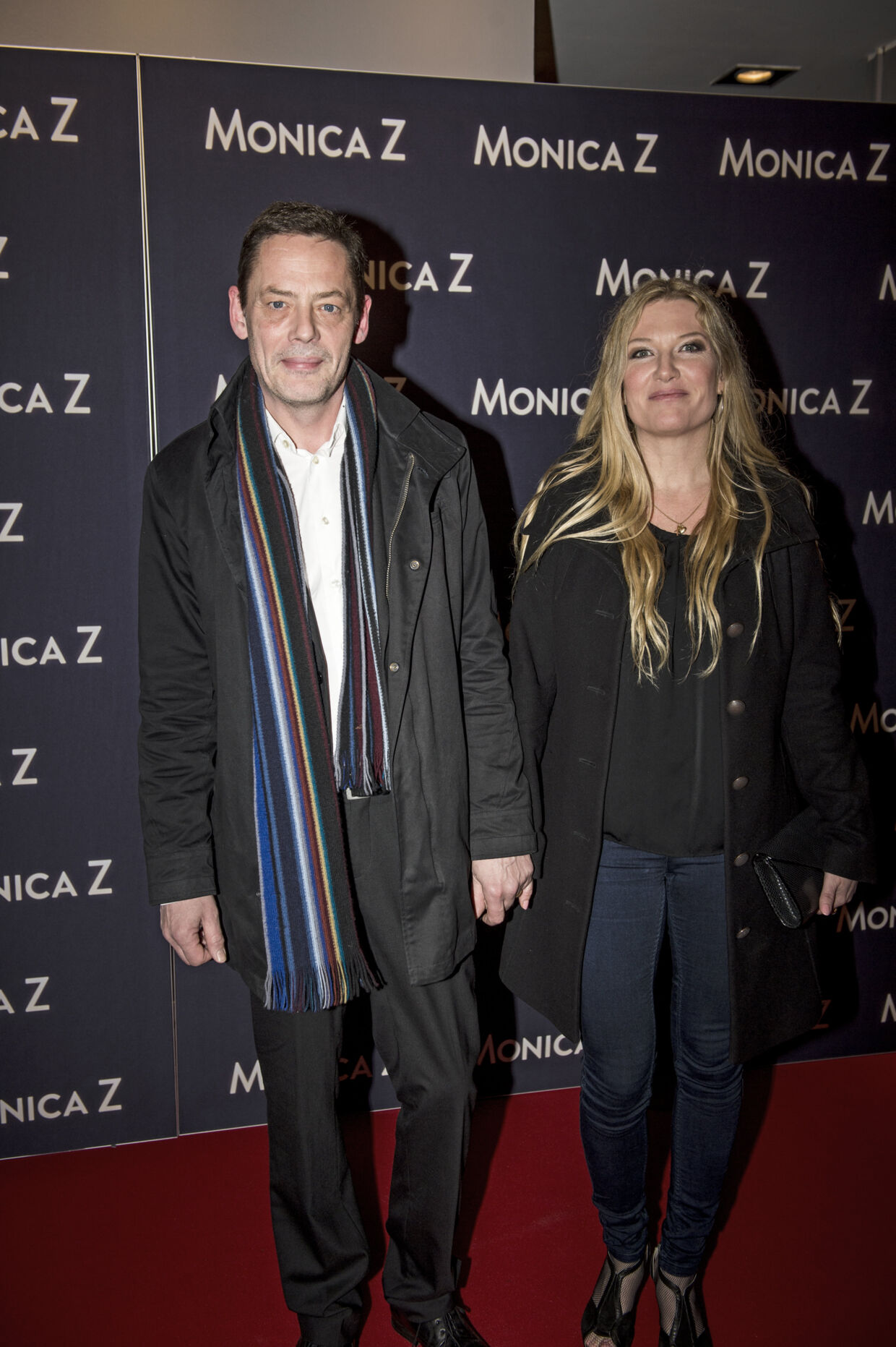 Anne-Grethe Bjarup Riis og hendes mand filmproducer Bo Mortensen til premiere på filmen Monica Z i 2014. Foto: 
Christian Liliendahl