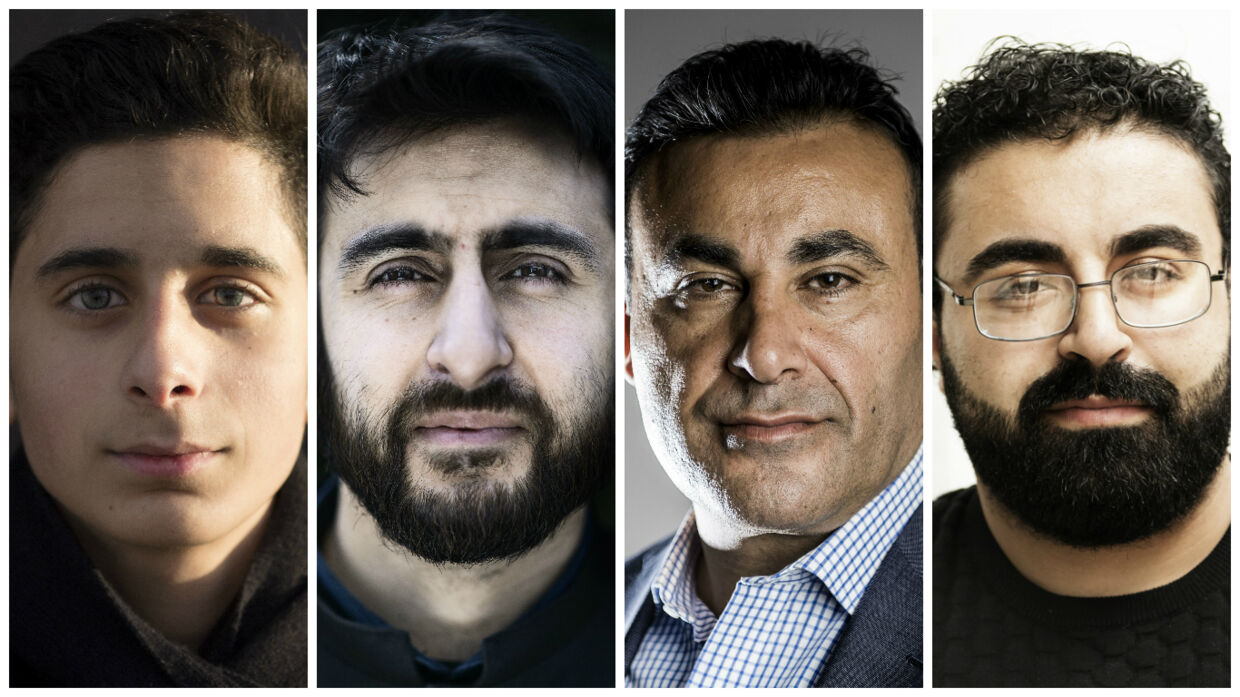 Fra venstre mod højre: Ebrahim Said, Waseem Hussain, Naser Khader og Ahmad Mahmoud.