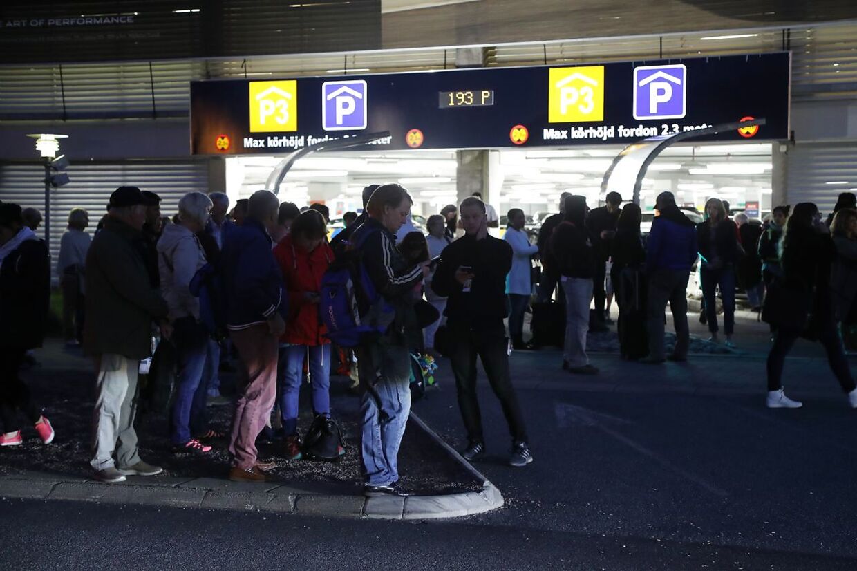 Den mistænkelige kuffert betød, at adskillige rejsende måtte evakueres fra lufthavnen.