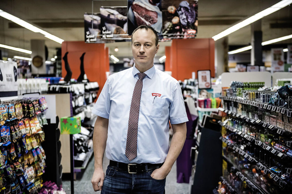 Brian Rosenstand har to Meny-butikker i Valby-området, der er hårdt ramt af butikstyverier.