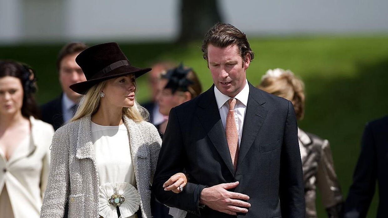 Caroline Fleming med sin eksmand Rory Fleming, mens parret endnu var gift. 