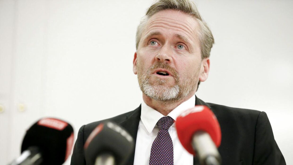 Liberal Alliancers leder Anders Samuelsen holder pressemøde på Christiansborg angående partiets holdning til de aktuelle finanslovsforhandlingerne tirsdag den 19. december 2017. . (Foto: Jens Astrup/Scanpix 2017)