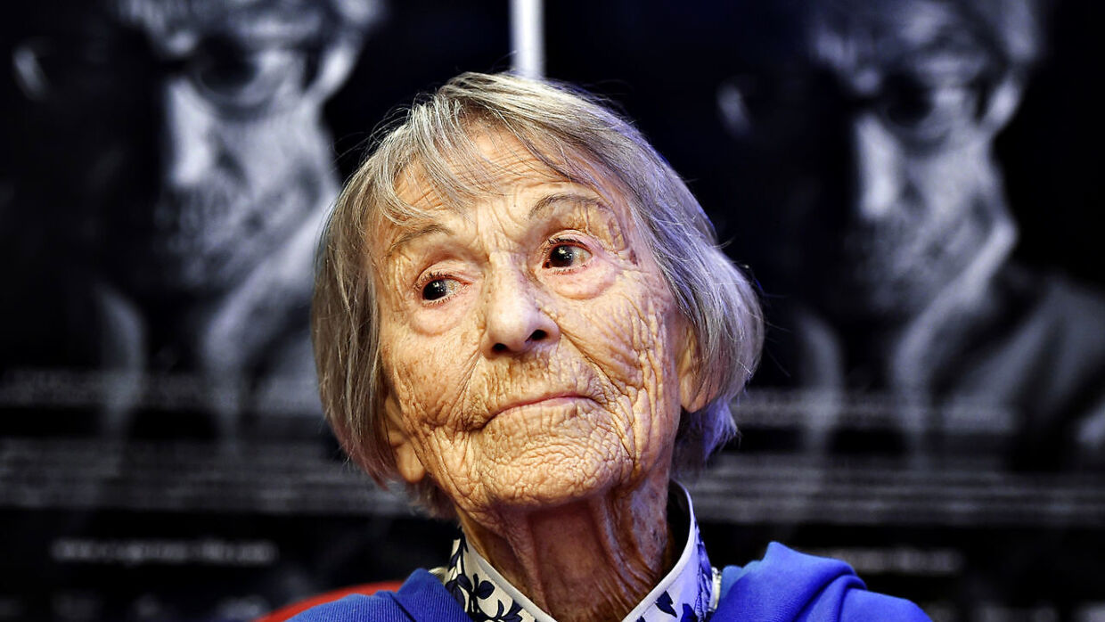Brunhilde Pomsel , tidligere sekretær for den frygtede nazist Joseph Goebbels, ved premieren på dokumentaren 'Et tysk liv' i sommeren 2016. Hun døde for et år siden, 106 år gammel.&nbsp;