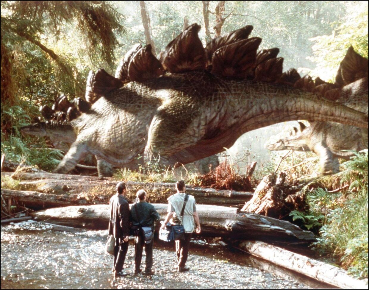 En af de mere fredelige scener fra filmen 'Jurassic Park.&nbsp;