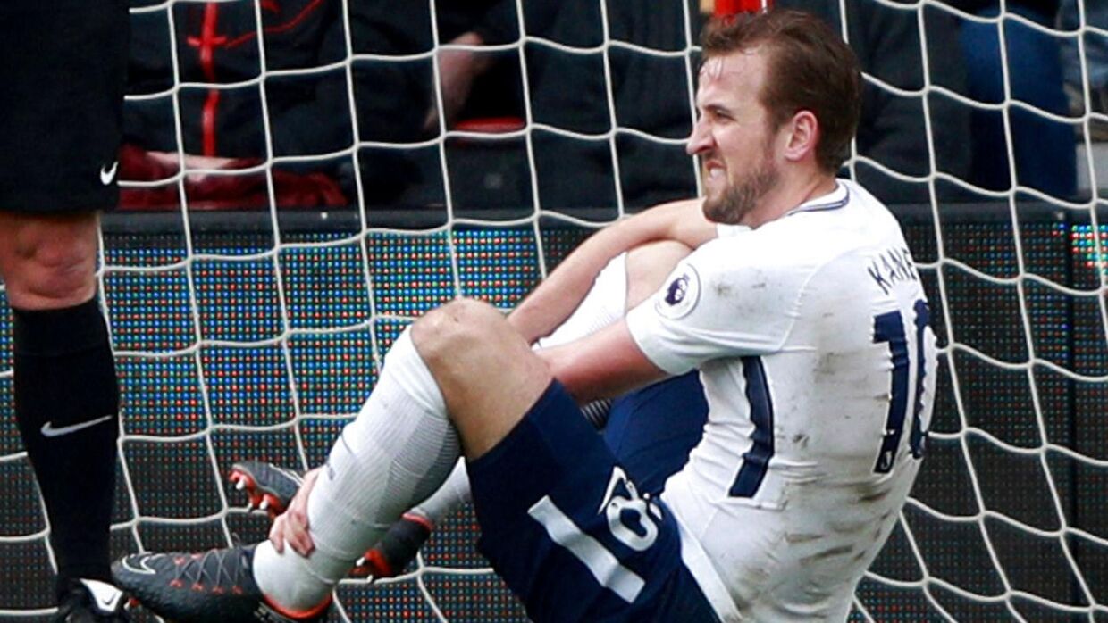 Harry Kane blev skadet i Tottenhams Premier League-kamp mod Bournemouth.