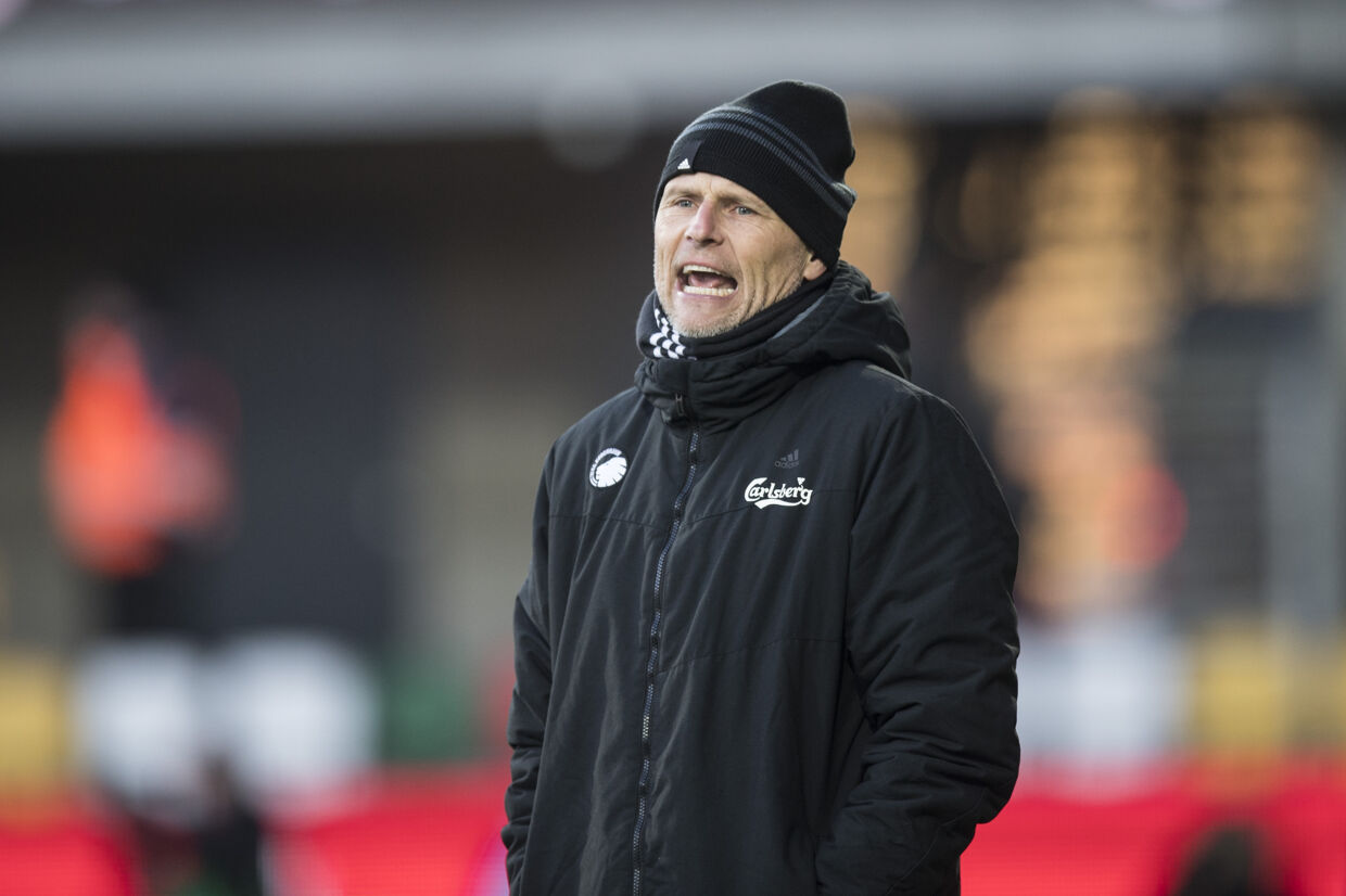 Ståle Solbakken fortsætter sin kritik af Superligaens struktur efter en kontroversiel sidste runde i grundspillet søndag. Scanpix/Claus Fisker