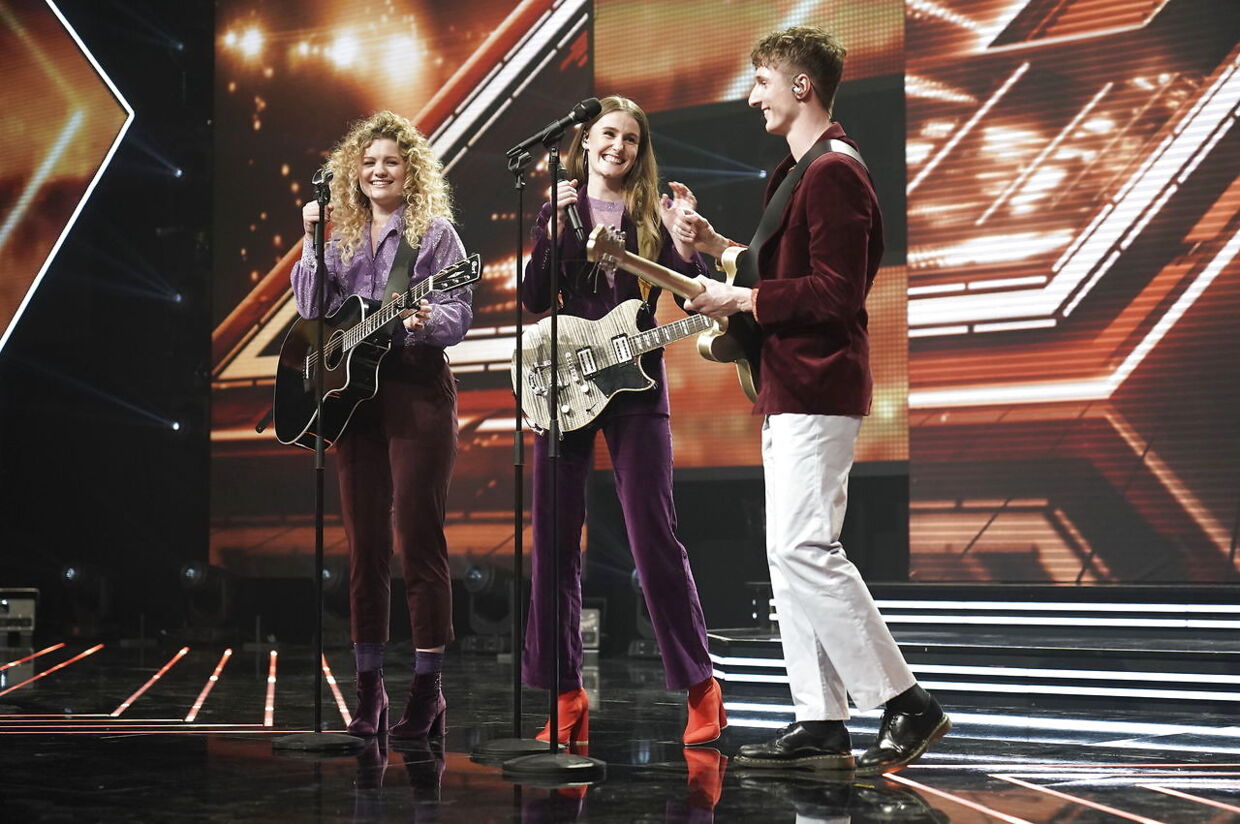 Place on Earth på scenen under X Factor finalen i DR-Byen, fredag den 6. april 2018.. (Foto: Martin Sylvest/Scanpix 2018)
