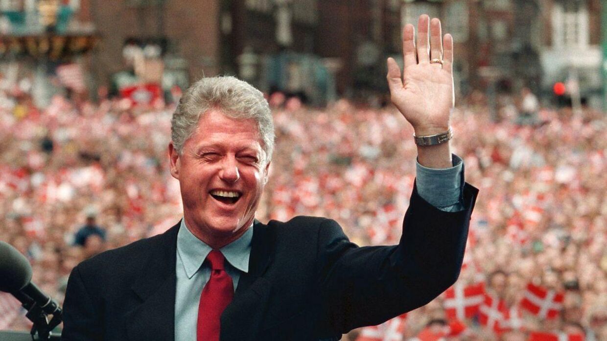 Bill Clinton er en af de få siddende amerikanske præsidenter, der har aflagt besøg i Danmark. Her i 1997.