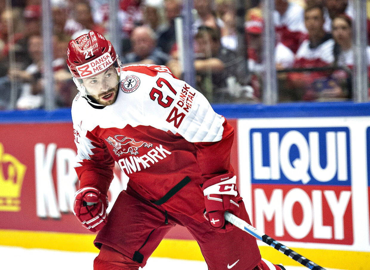 Oliver Bjorkstrand scorede et vigtigt mål, da Danmark ved ishockey-VM forleden besejrede Finland.