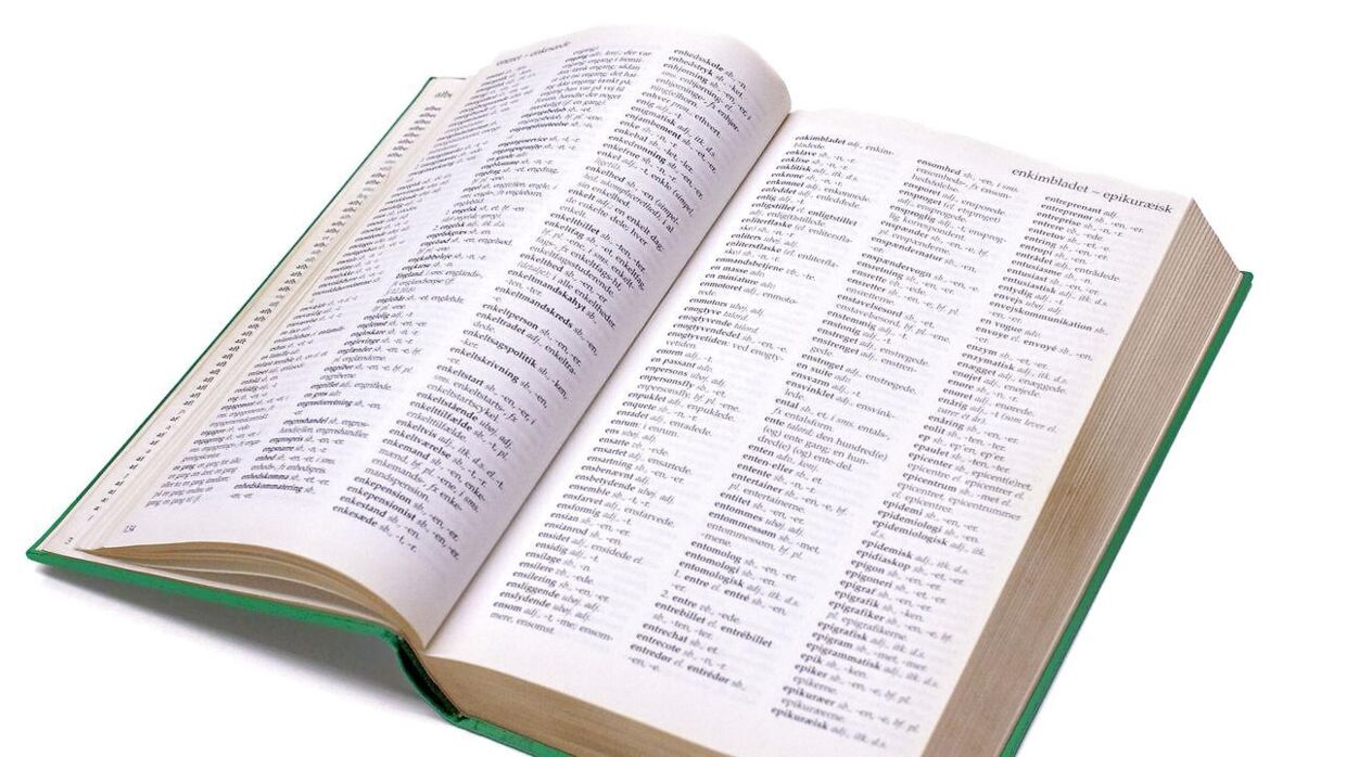 1685 ord, 24 nye betydninger og 5 faste udtryk er torsdag blevet tilføjet til Den Danske Ordbog.