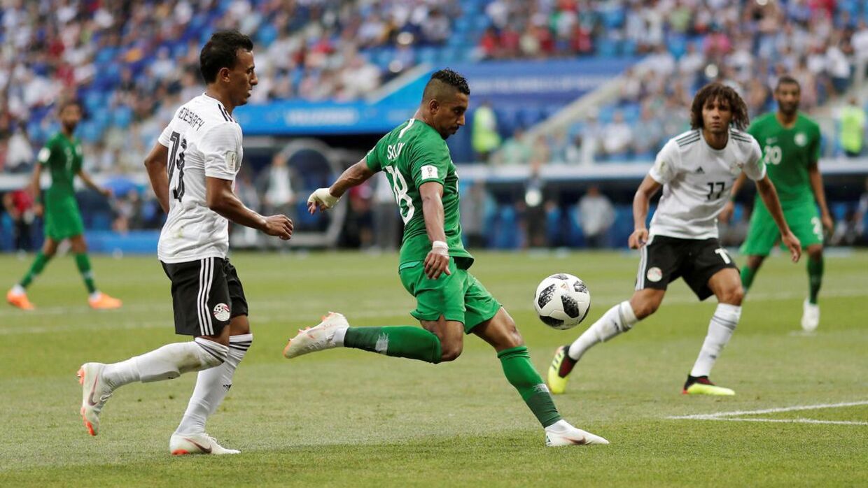 Salem Al-Dawsari scorede det afgørende mål, da Saudi-Arabien slog Egypten med 2-1 i landenes sidste kamp til VM i Rusland. 
