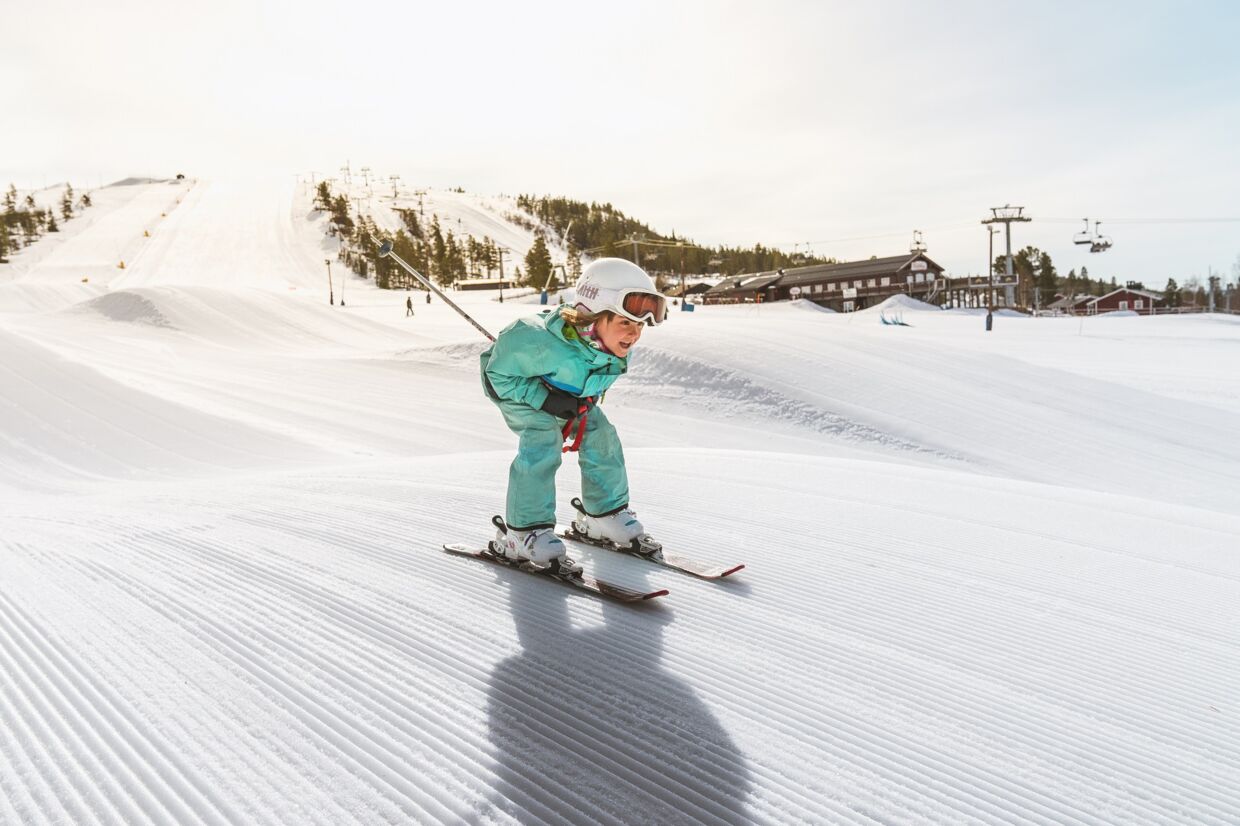 Skal man være en god skiløber, så gælder det om at komme tidligt igang med træningen. ​Foto: Idre Fjäll​