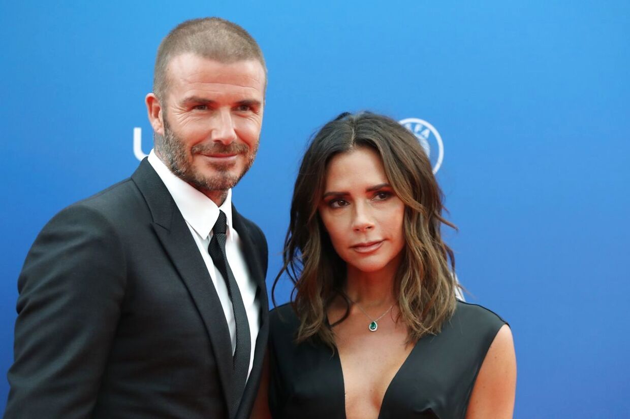 David og Victoria Beckhamtil et UEFA-arrangement i august.