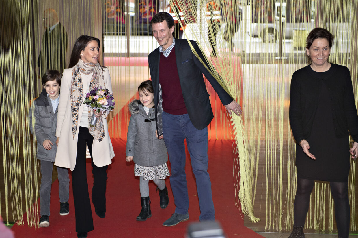 Gallapremie på LEGO Filmen 2. Til gallaen deltager D.K.H. Prins Joachim og Prinsesse Marie sammen med deres børn, prins Henrik og prinsesse Athena. Imperial søndag den 3. februar 2019.