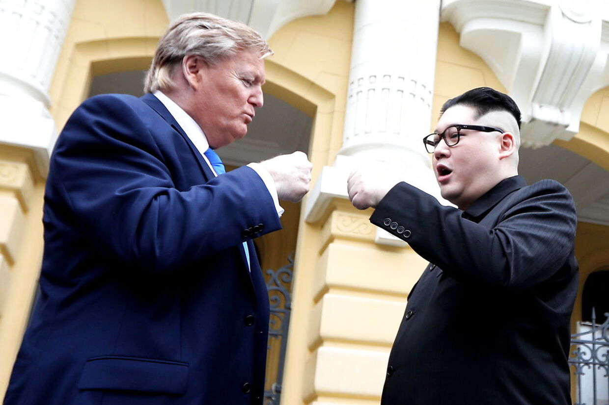 Kim Jong-un impersonator, Howard X og&nbsp; Donald Trump impersonator Dennis Alan.