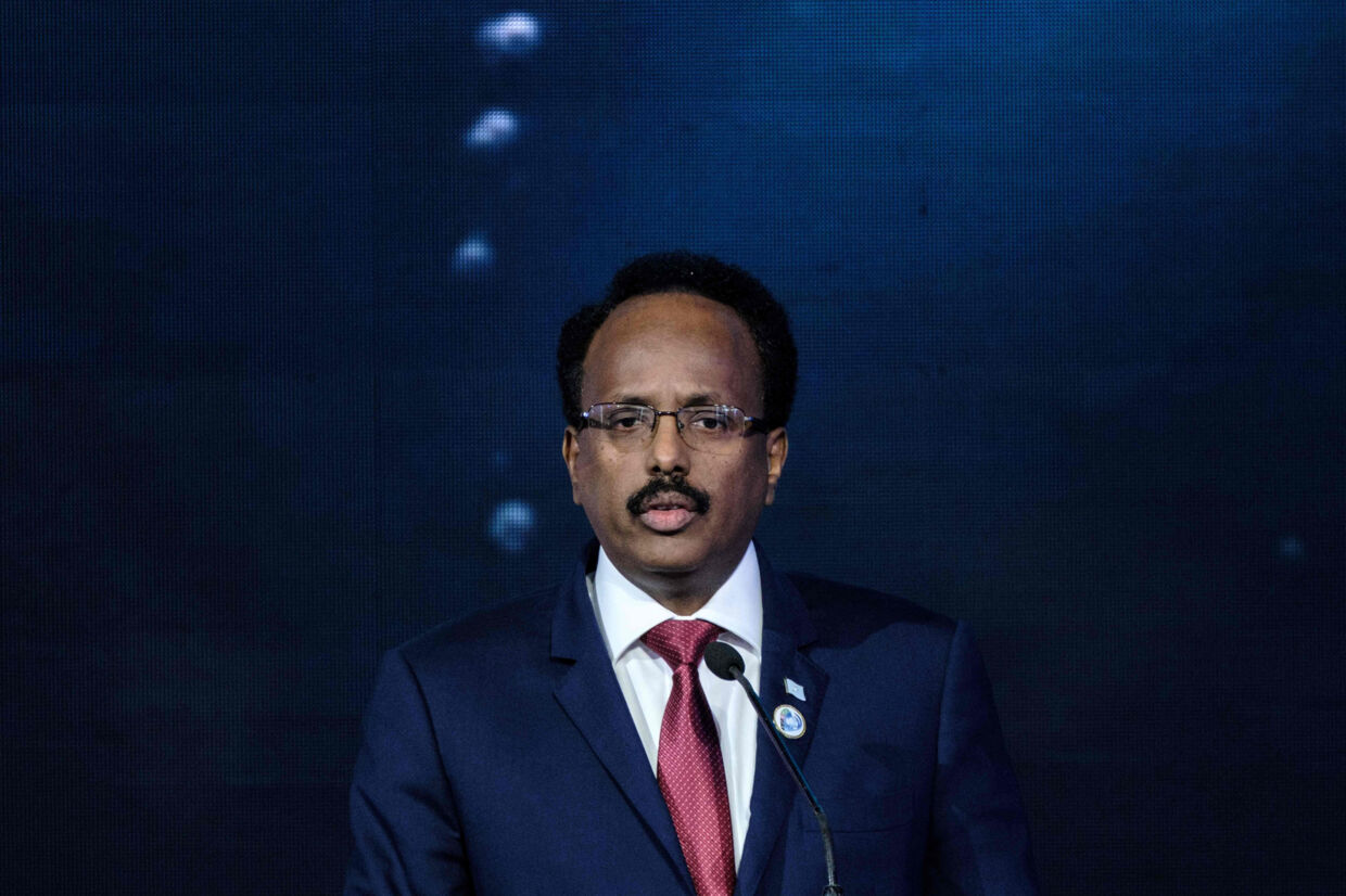 Somalias præsident, Mohamed Abdullahi Mohamed, vil gerne have flere somaliere til at vende hjem, fortalte han på et møde med statsminister Lars Løkke Rasmussen (V) i Sharm el-Sheikh mandag. Præsidenten er selv uddannet i USA, og erfaringer fra udlandet skal hjælpe det afrikanske land til udvikling. (arkiv) Yasuyoshi Chiba/Ritzau Scanpix