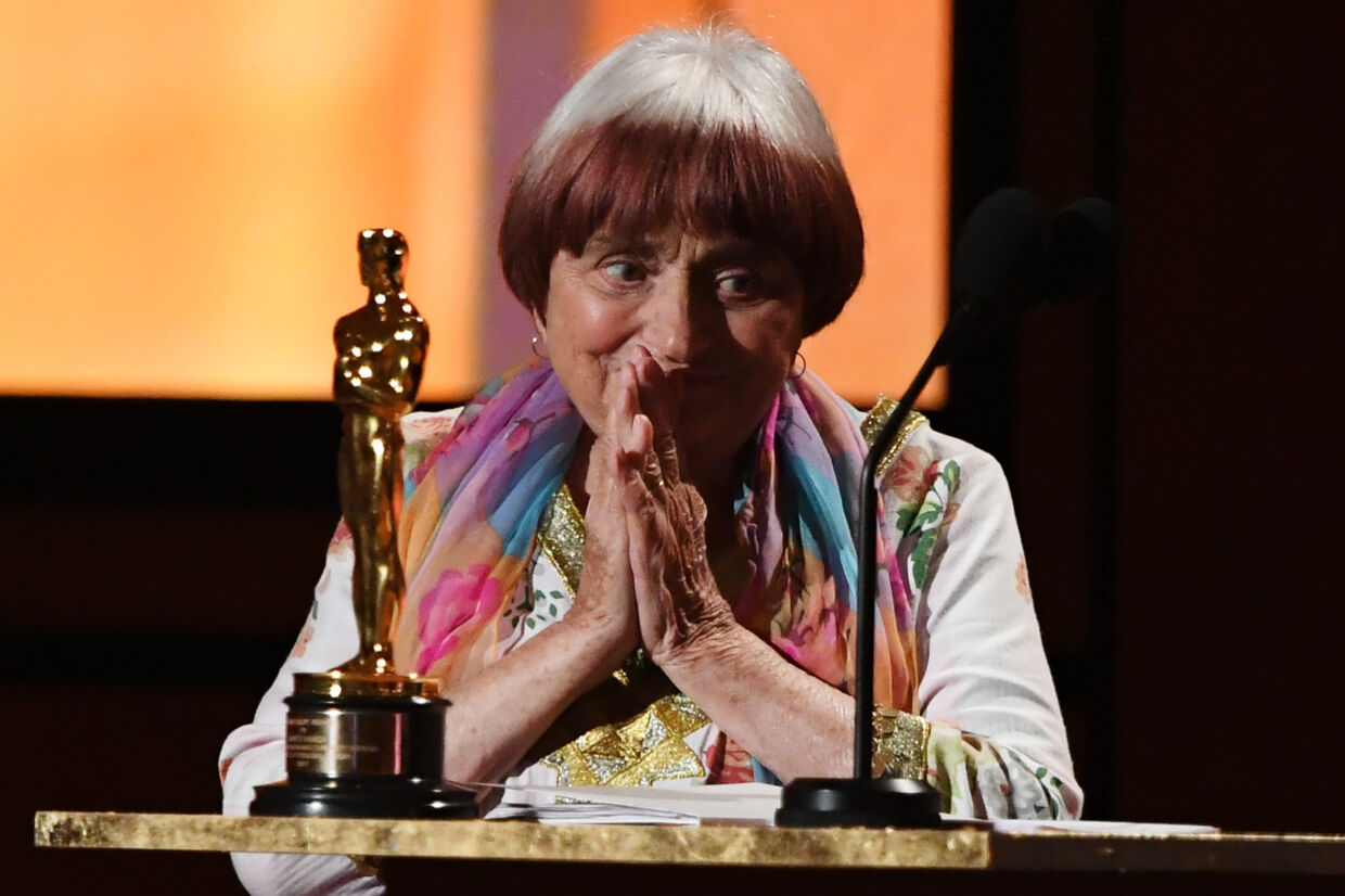 Agnes Varda, da hun i 2017 modtag en Oscar for sit livslange arbejde i fransk film. Robyn Beck/Ritzau Scanpix