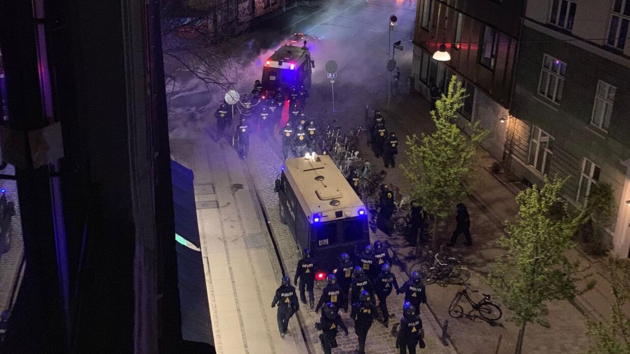 Politiet talstærkt til stede ved Christiania.