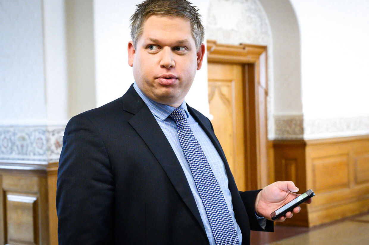 Rasmus Paludan ankommer til valgkampens første partilederrunde på Christiansborg, tirsdag den 7. maj 2019.