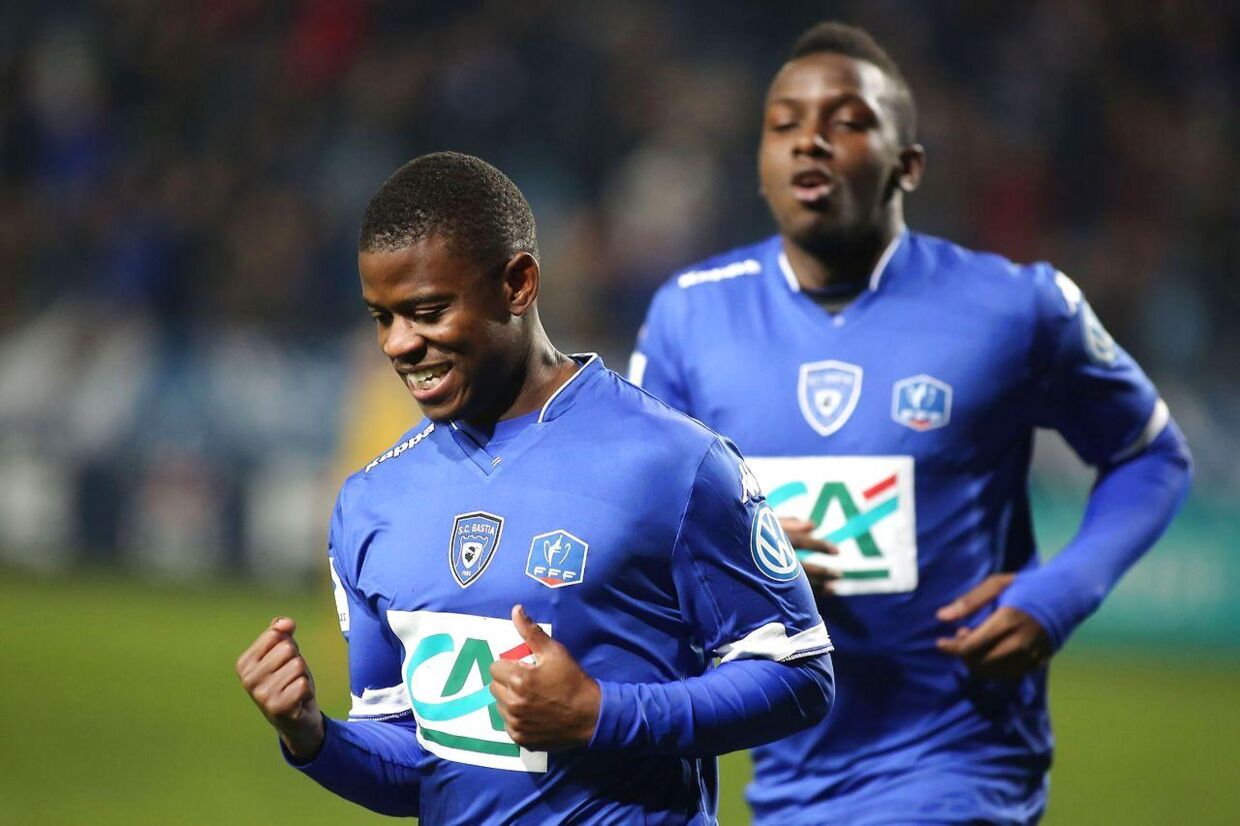 Floyd Ayite var med to mål årsag til, at Bastia lørdag aften slog Lille ud af den franske pokalturnering