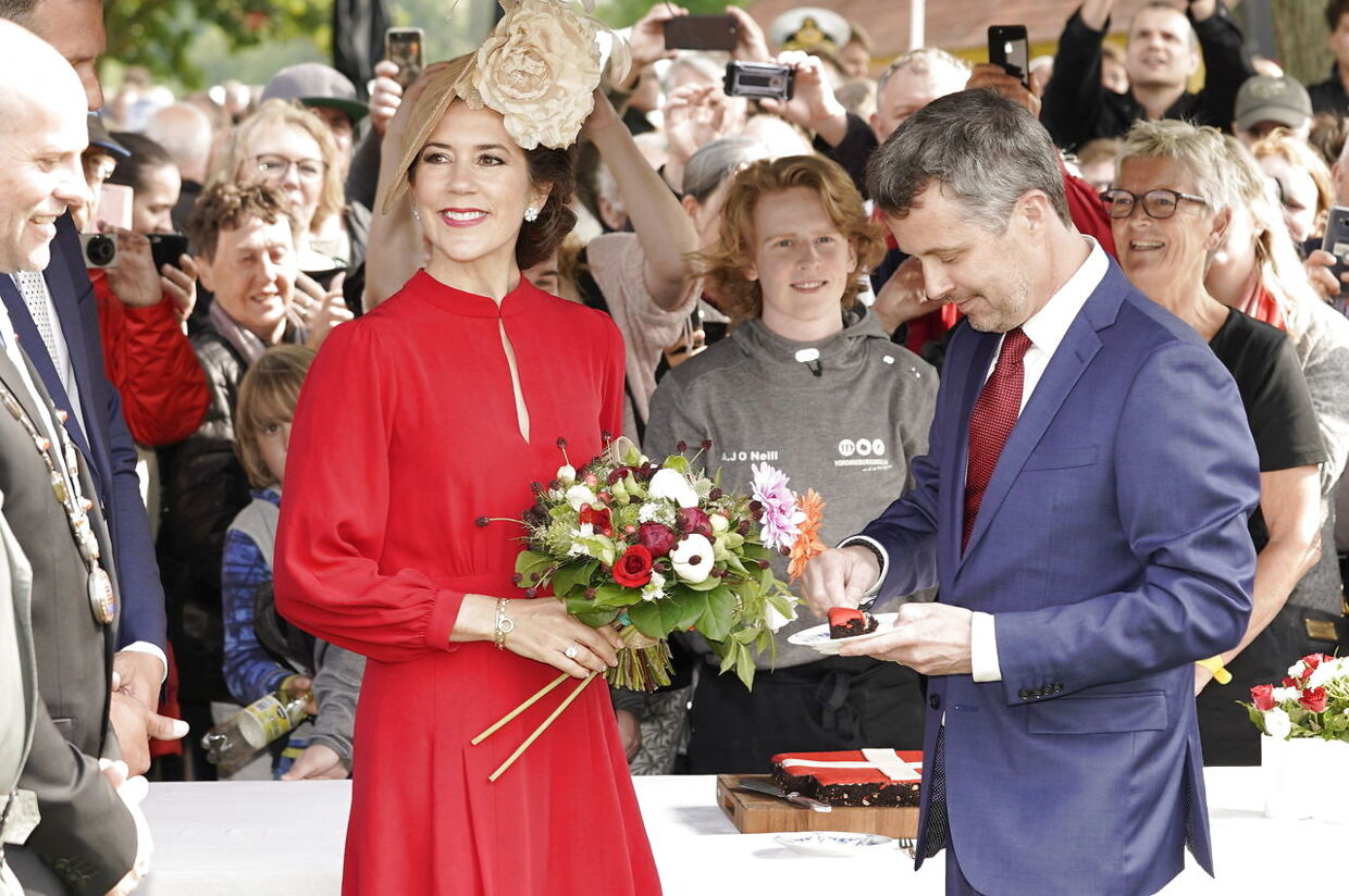 Kronprinsesse Mary var naturligvis ved Kronsprins Frederiks side ved fejringen af Dannebrog.
