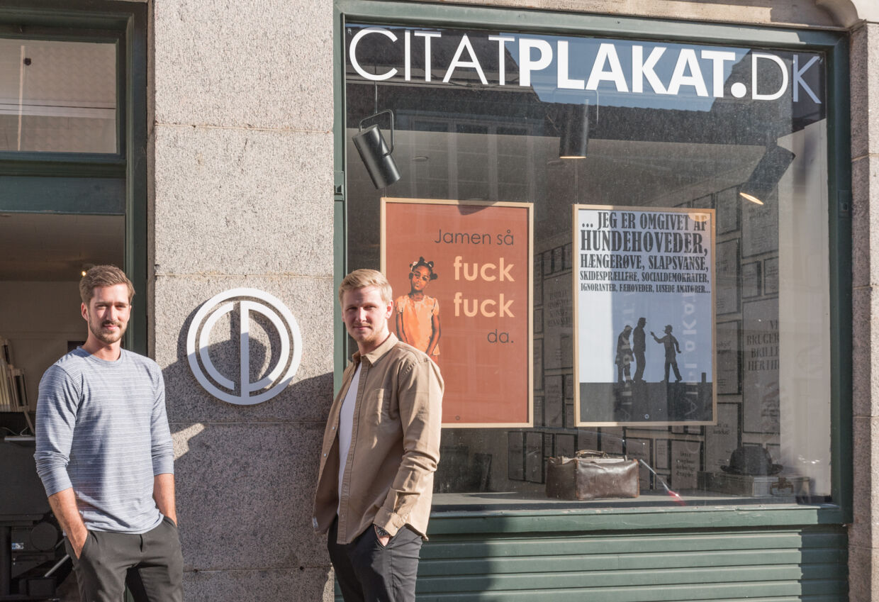 Oliver Hansen (tv) og Kasper Laursen (th) følte, at Salling Group har krænket deres ophavsret.