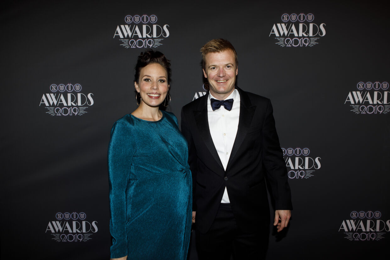 Tobias Dybvad ved Zulu Awards med kæresten, Marie Stegger Schmidt, tidligere i år.