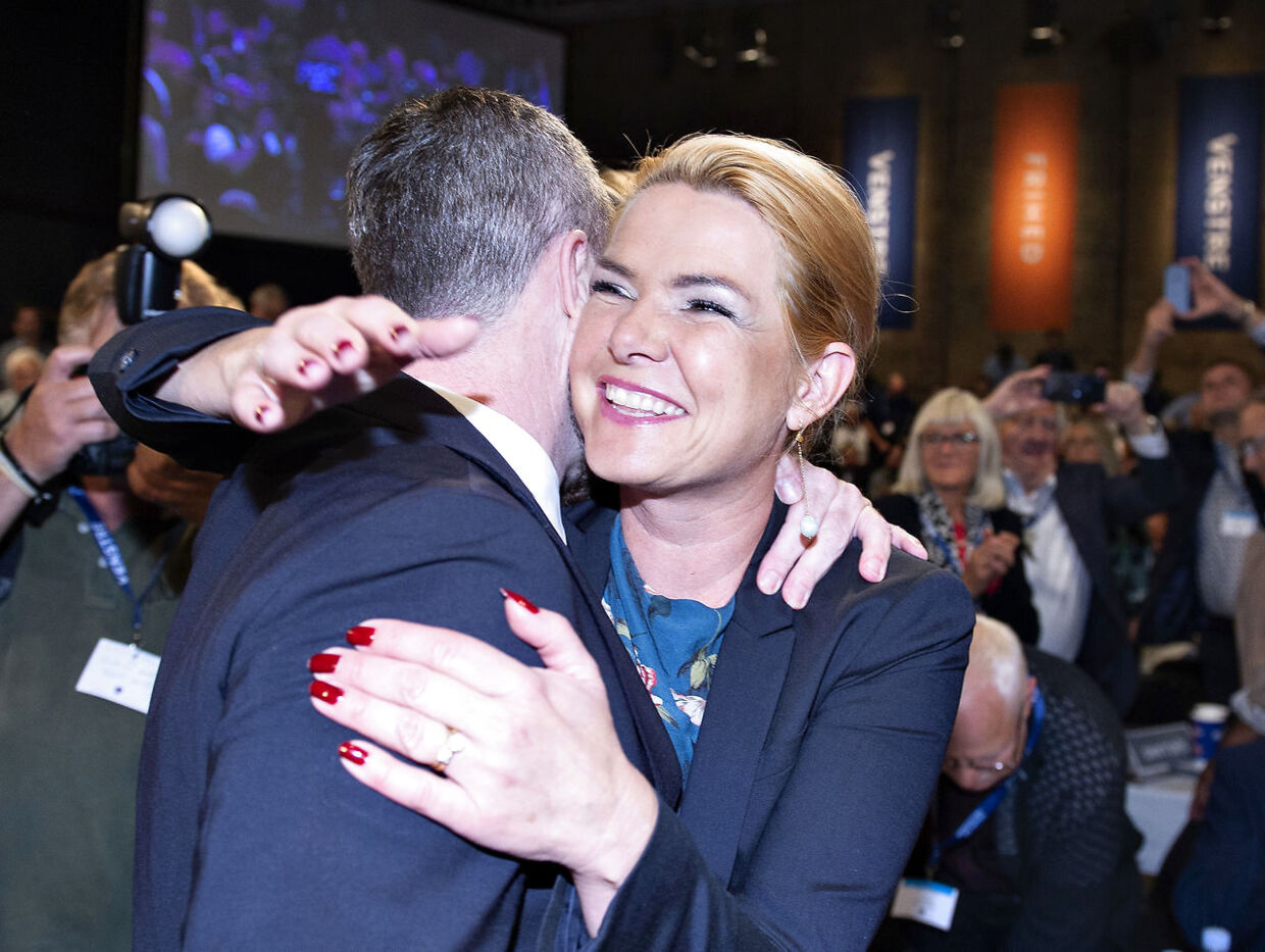 Inger Støjberg blev valgt til ny næstformand ved Venstres extraordinære landsmøde om valg af ny formand og næstformand i Herning Kongrescenter , lørdag 21. september 2019.