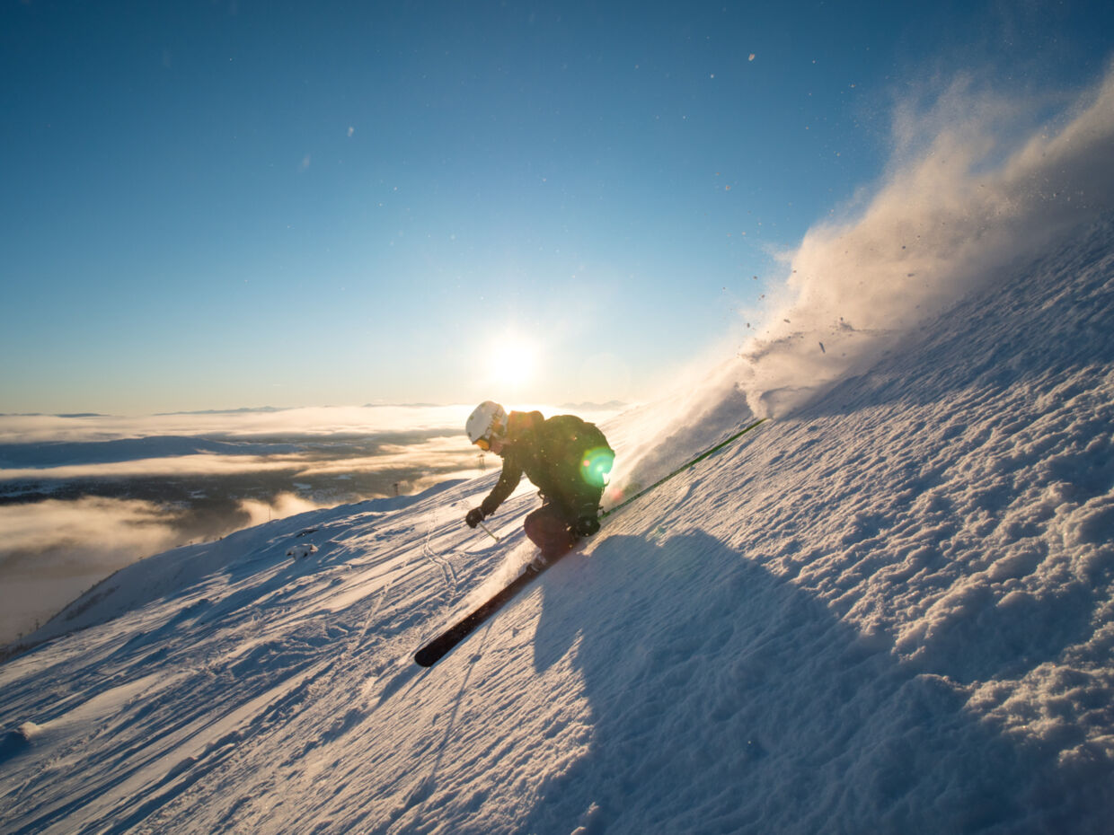 Du behøver ikke at rejse til Alperne for at få skimæssige udfordringer. I svenske Åre bydes der på skiløb i verdensklasse, hvad sværhedsgrad angår. (Foto: Johan Huczkowsky)