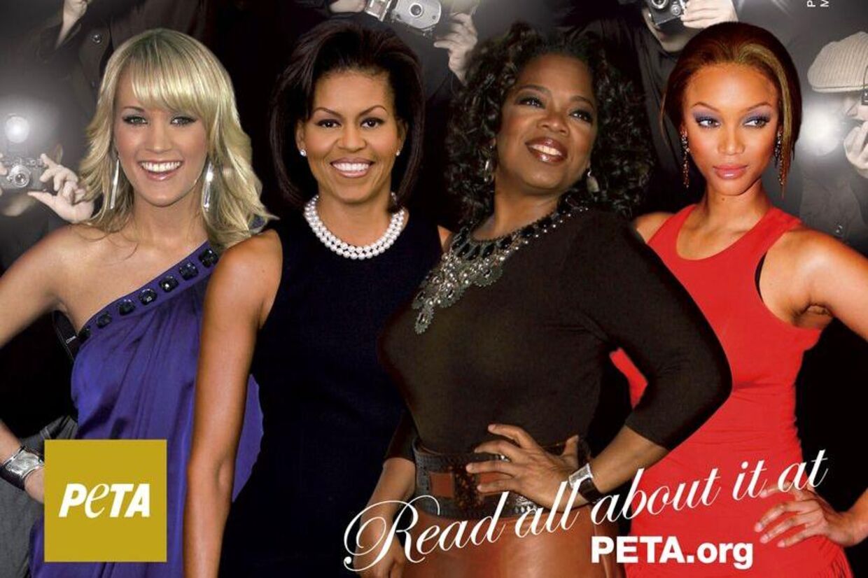 Michelle Omaba er sammen med Tyra Banks, Oprah Winfrey og Carrie Underwood blev brugt i en reklame uden tilladelse
