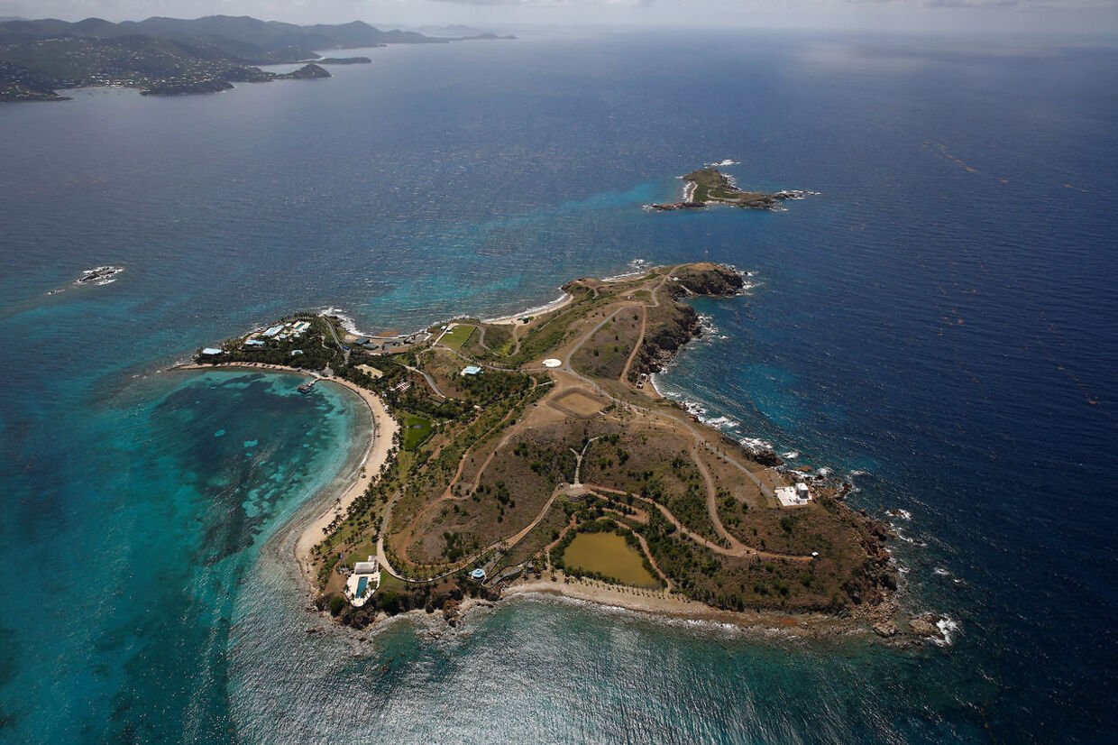 Jeffrey Epstein ejede øen Little St. James (billedet), som lå lige ved siden af Christian Kjærs lidt større ø.