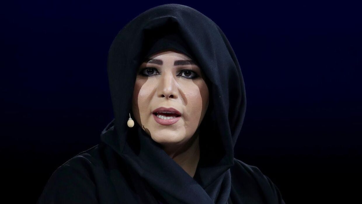 Sheikha Latifa taler til Global Women's Forum 2020 i Duba, 16 February 2020.
