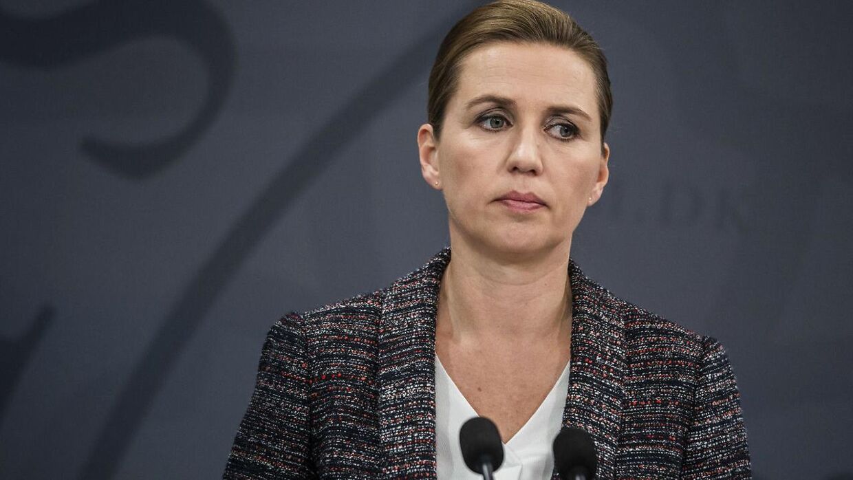 Statsminister Mette Frederiksen da hun fredag den 13. marts på et pressemøde øgede tiltagene omkring coronavirussen.