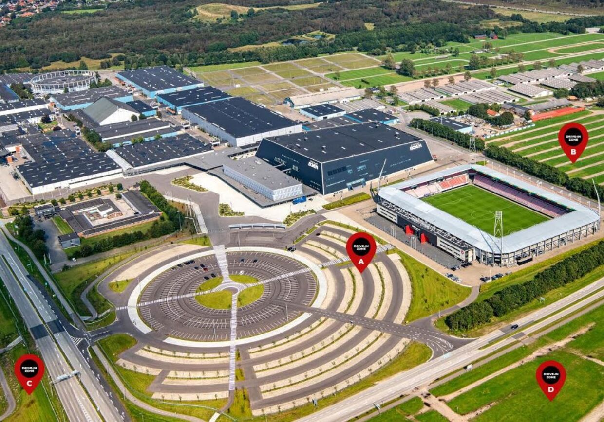 Her vil der blive lavet drive-in-fodbold i Herning.