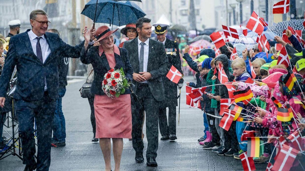 Dronningens kalender førte hende i 2019 også over de danske grænser flere gnge. Eksempelvis var hun på et længere besøg i Flensborg i september. 