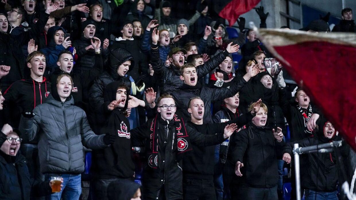 Fans fra FC Midtjylland. 