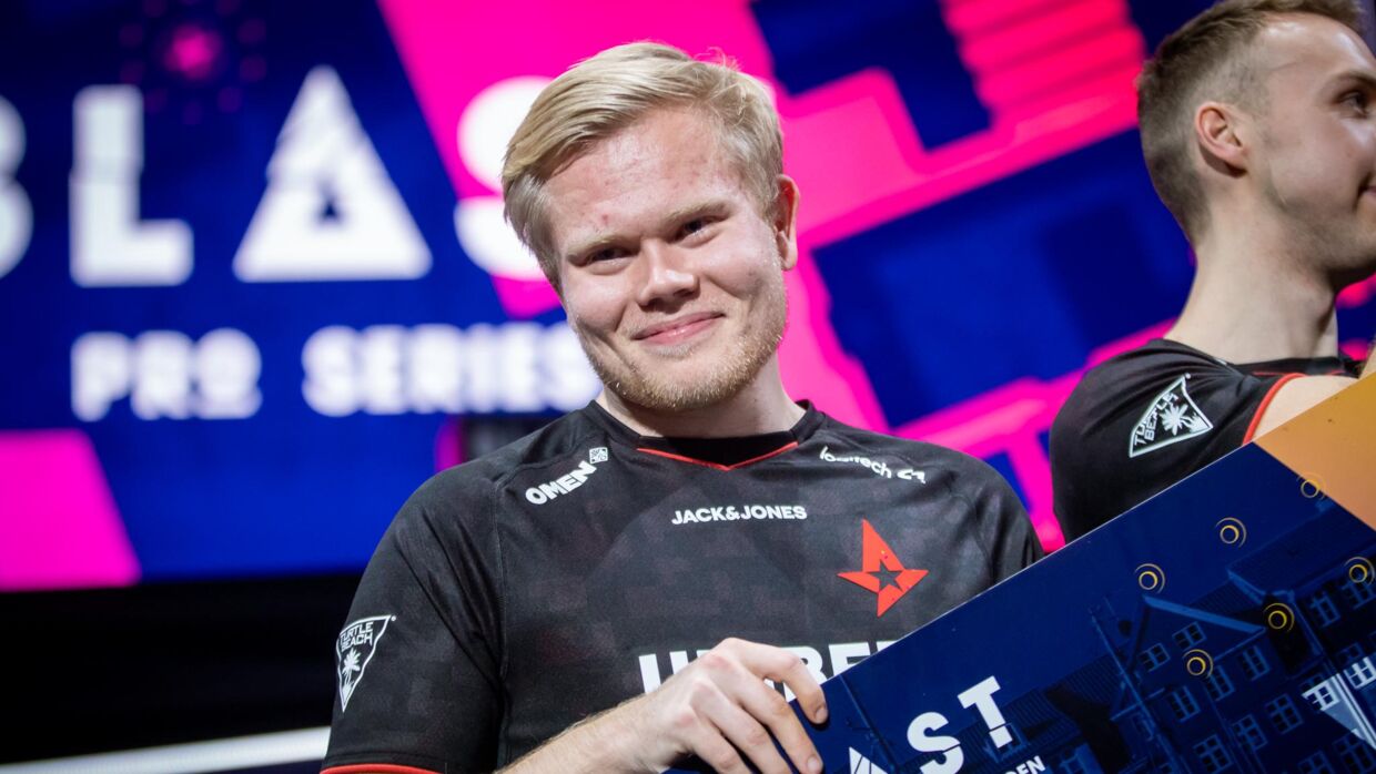 Emil 'Magisk' Reif er blandt de fem Astralis-spillere, der i 2019 havde en årsindkomst på lige under fem millioner danske kroner. 