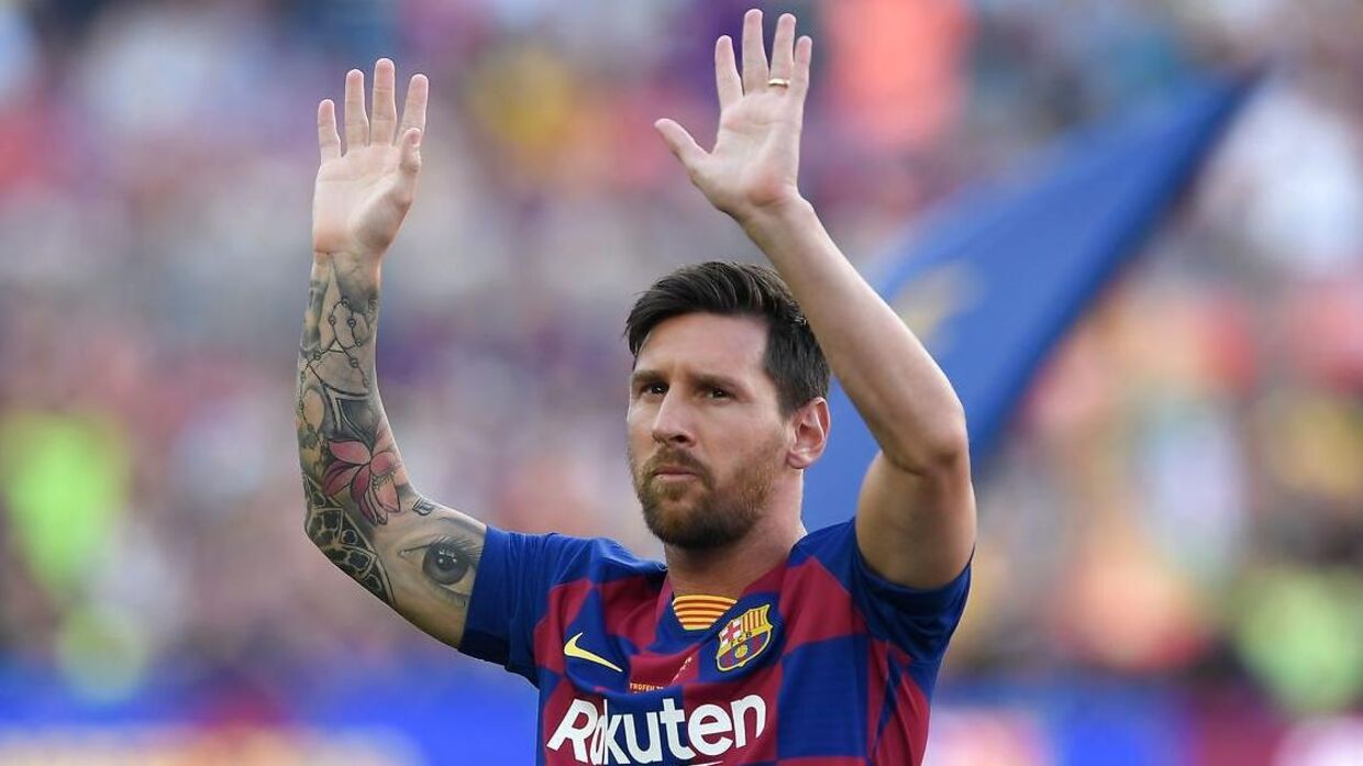 Messi bliver i Barcelona. Det fortæller argentineren i et nyt interview. (Photo by Josep LAGO / AFP)