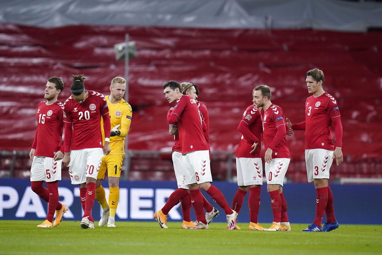 Nations League kamp mellem Danmark - Island i Parken, søndag den 15 november 2020.