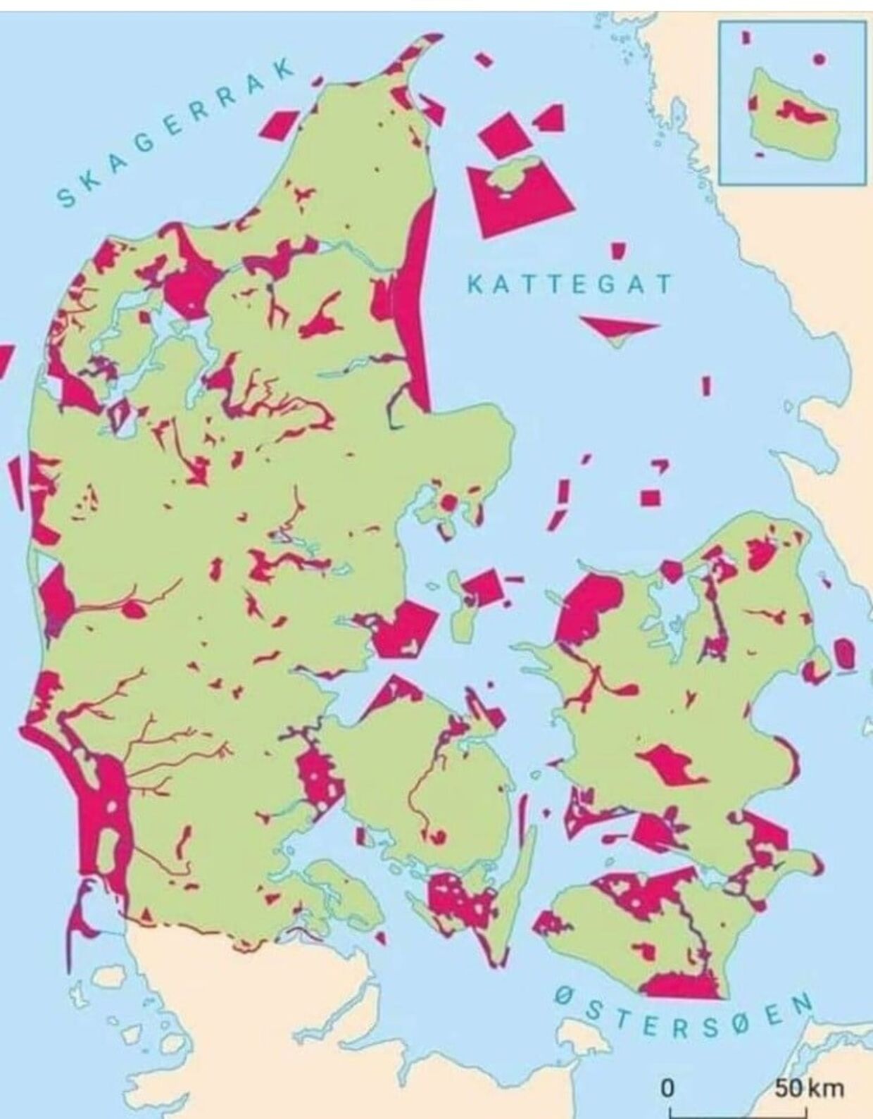 Her er et overblik over alle Natura 2000-områder i Danmark.