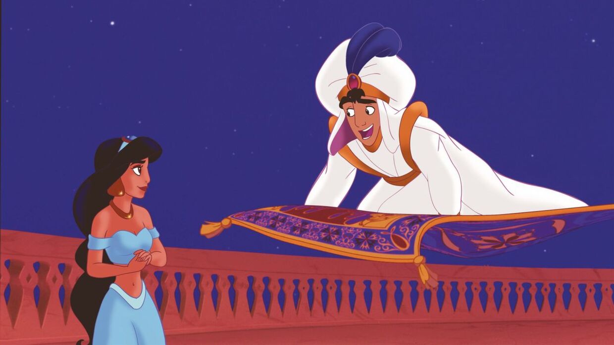 Aladdin og Jasmin.