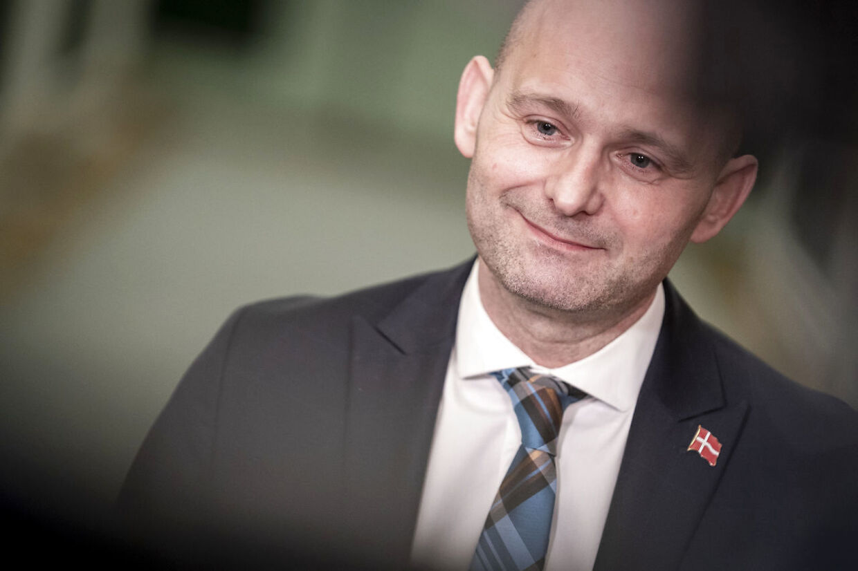 Søren Pape Poulsen (KF) efter møde i Statsministeriet efter at partier er blevet enige om yderligere genåbning af landet, på Christiansborg torsdag den 18. marts 2021.