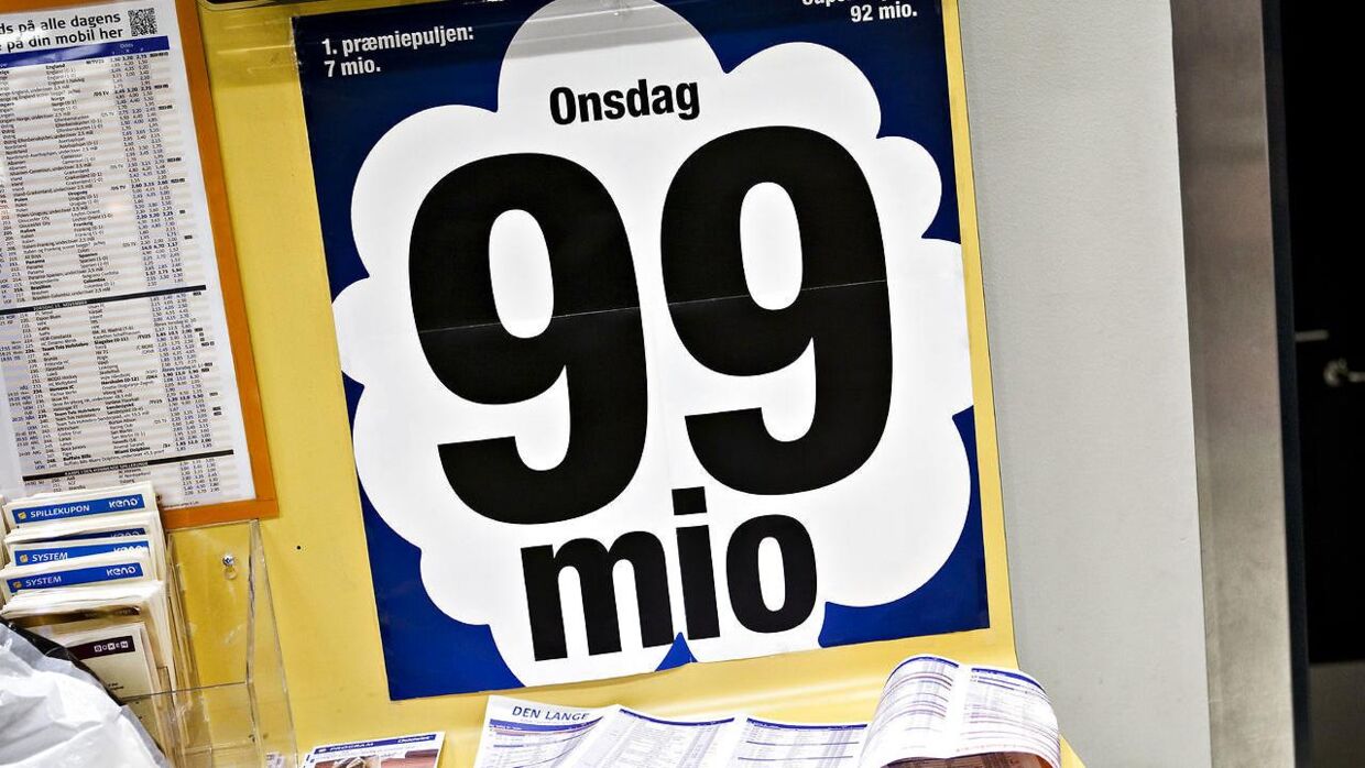 Manden er lottomillonær nummer 3801, oplyser Danske Spil. Foto: Scanpix