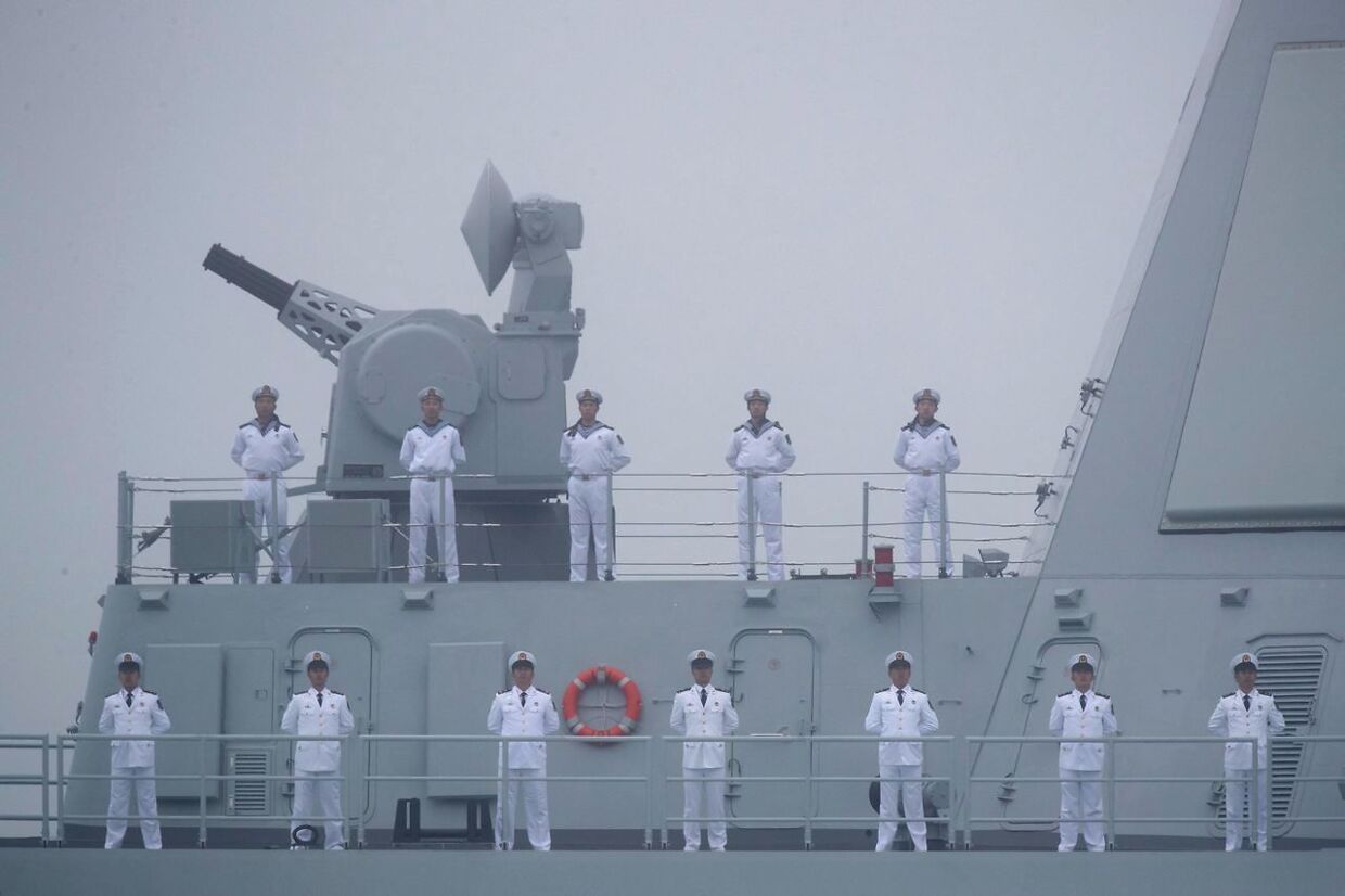 Kinas flåde i farvandet ud for Taiwan bliver konstant udbygget og moderniseret.