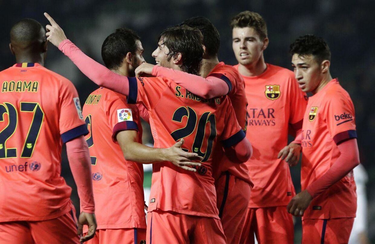 Barcelonas Sergi Roberto fejrer sin scoring til 2-0
