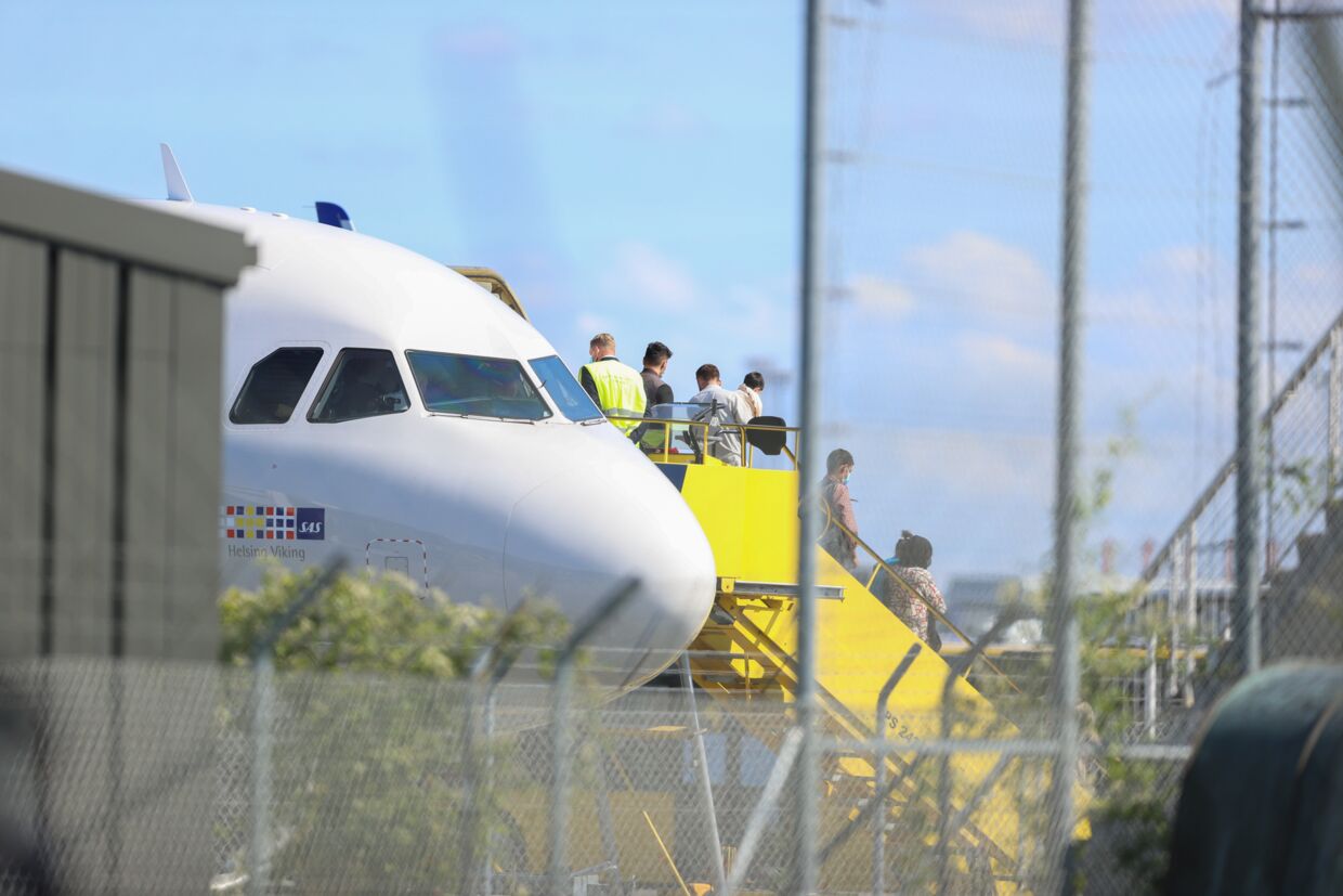 Et SAS-fly med evakuerede fra Afghanistan landede søndag klokken 13.15 i Københavns Lufthavn. Med på flyet var en 23-årig udvisningsdømt LTFer.