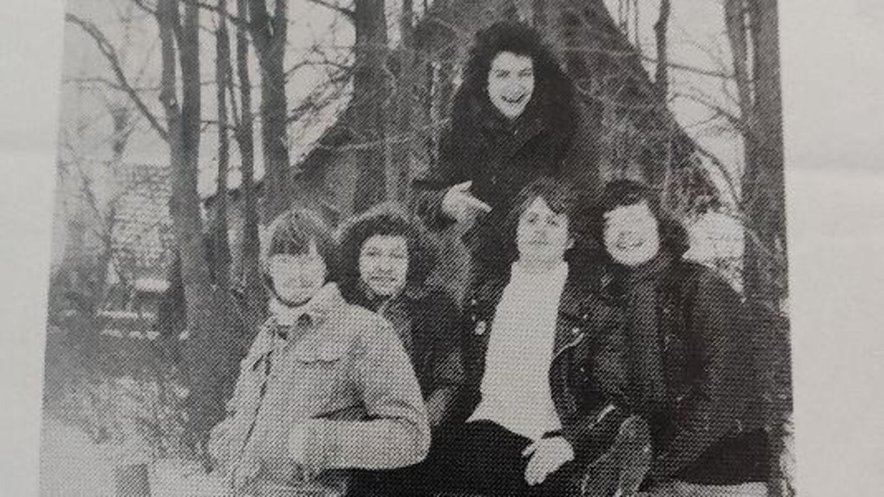 Et gammelt privatfoto af et af den mange band, som Thomas Sandgaard optrådte i, da han boede på Fyn.