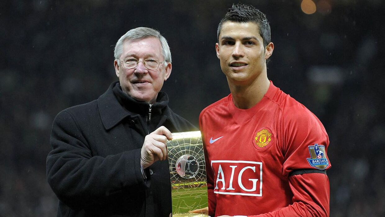 Sir Alex Ferguson og Cristiano Ronaldo. 