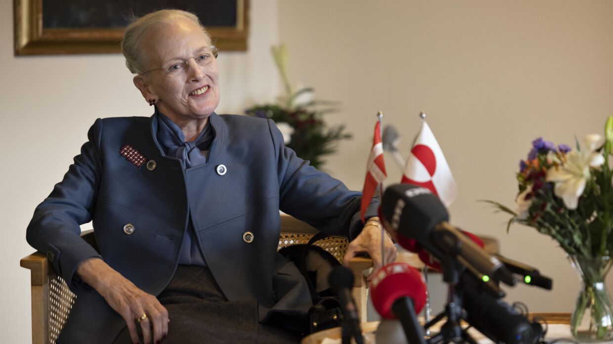 B.T. var med ved dronning Margrethes pressemøde i Nuuk i Grønland 10. oktober.
